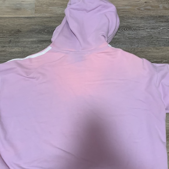 Adidas Original Cropped Purple Hoddie - Picture 7 of 8